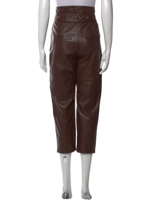 Marissa Webb Lamb Leather Straight Leg Pants