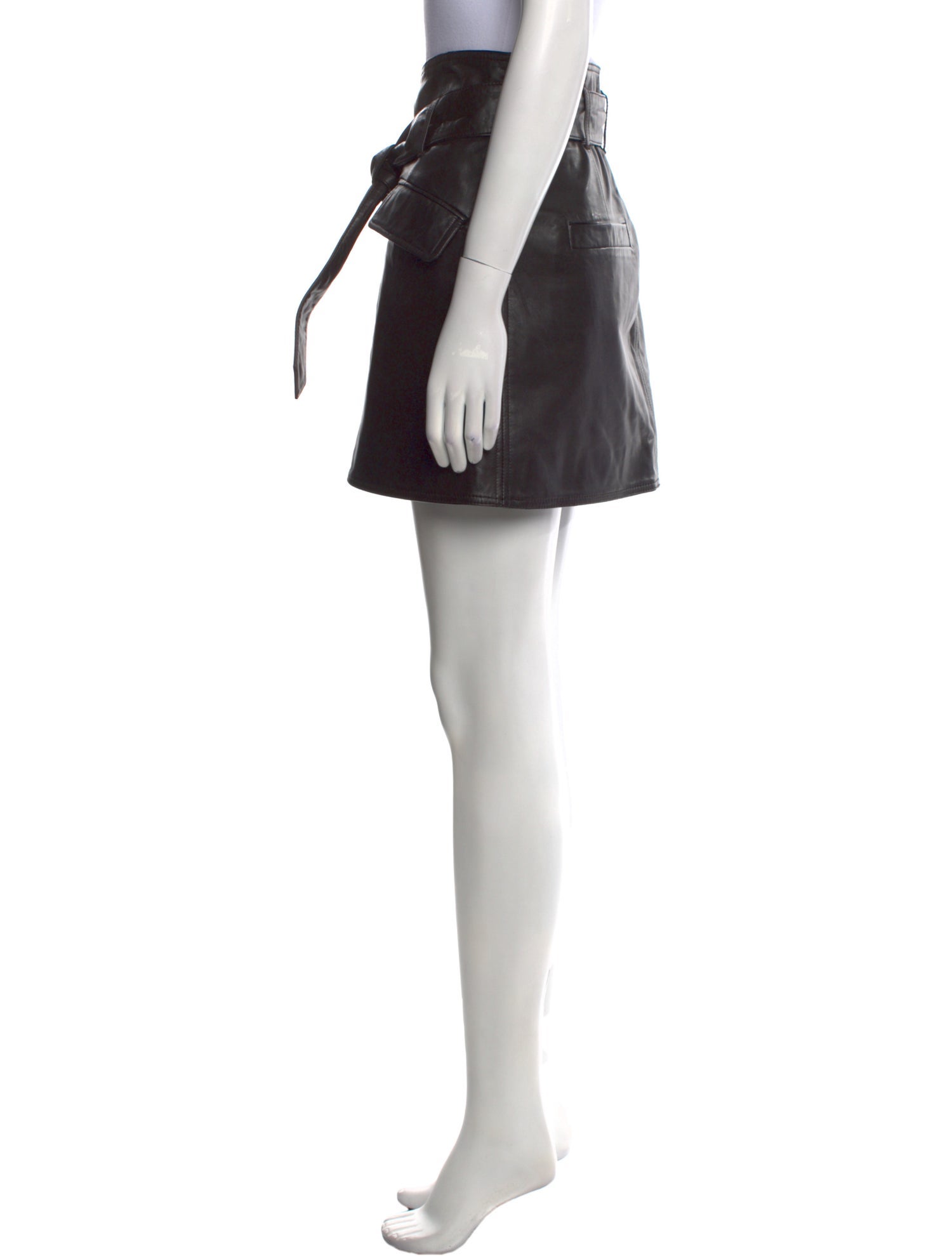 Marissa Webb Lamb Leather Mini Skirt