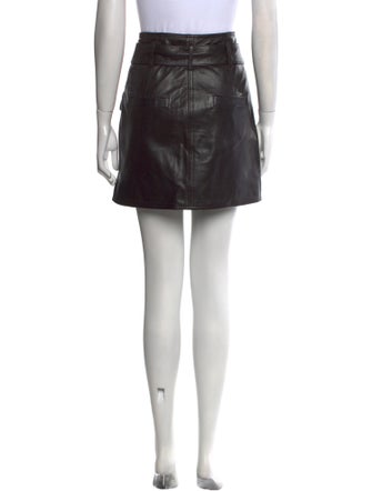 Marissa Webb Lamb Leather Mini Skirt