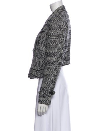 Marissa Webb Silk Tweed Pattern Blazer