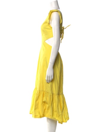 Marissa Webb Bateau Neckline Midi Length Dress