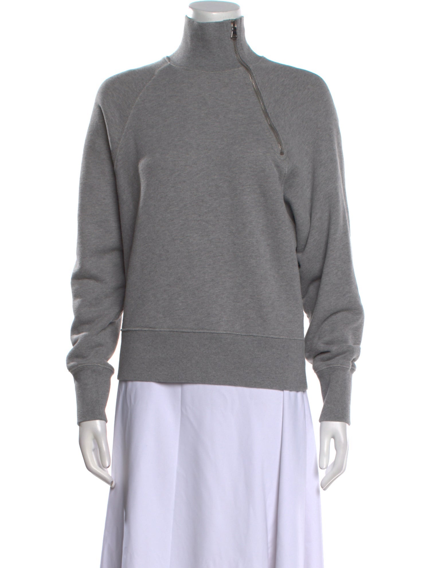 Marissa Webb Mock Neck Long Sleeve Sweatshirt