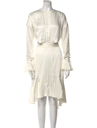 Marissa Webb Crew Neck Midi Length Dress