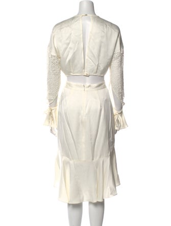 Marissa Webb Crew Neck Midi Length Dress