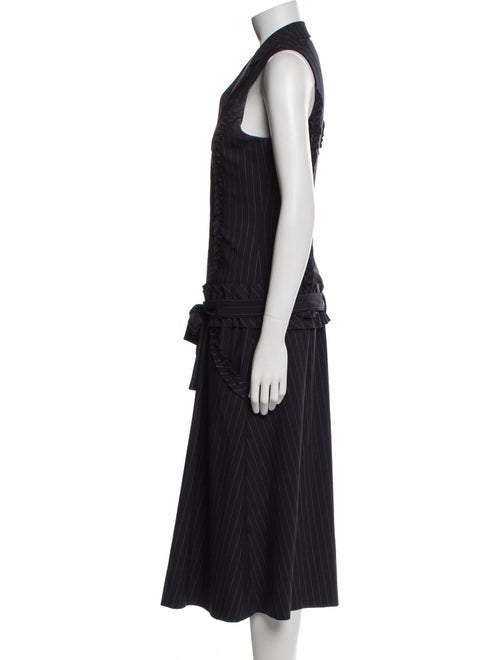 Marissa Webb Striped Midi Length Dress