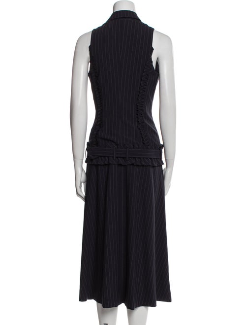Marissa Webb Striped Midi Length Dress