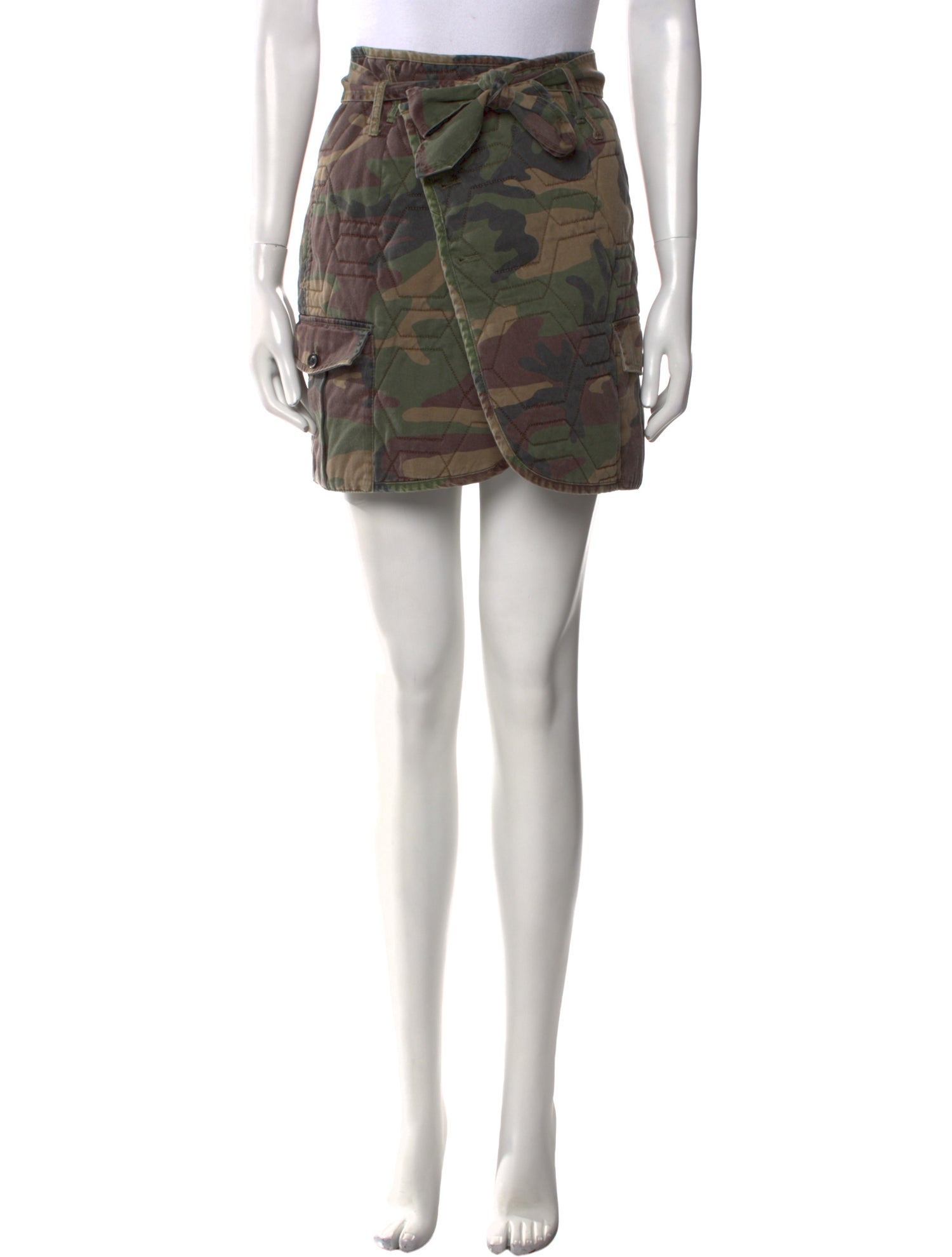 Marissa Webb Camouflage Print Mini Skirt