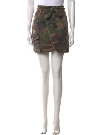 Marissa Webb Camouflage Print Mini Skirt