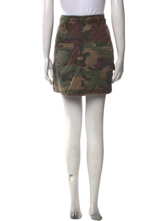 Marissa Webb Camouflage Print Mini Skirt