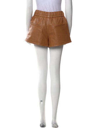 Marissa Webb Lamb Leather Mini Shorts