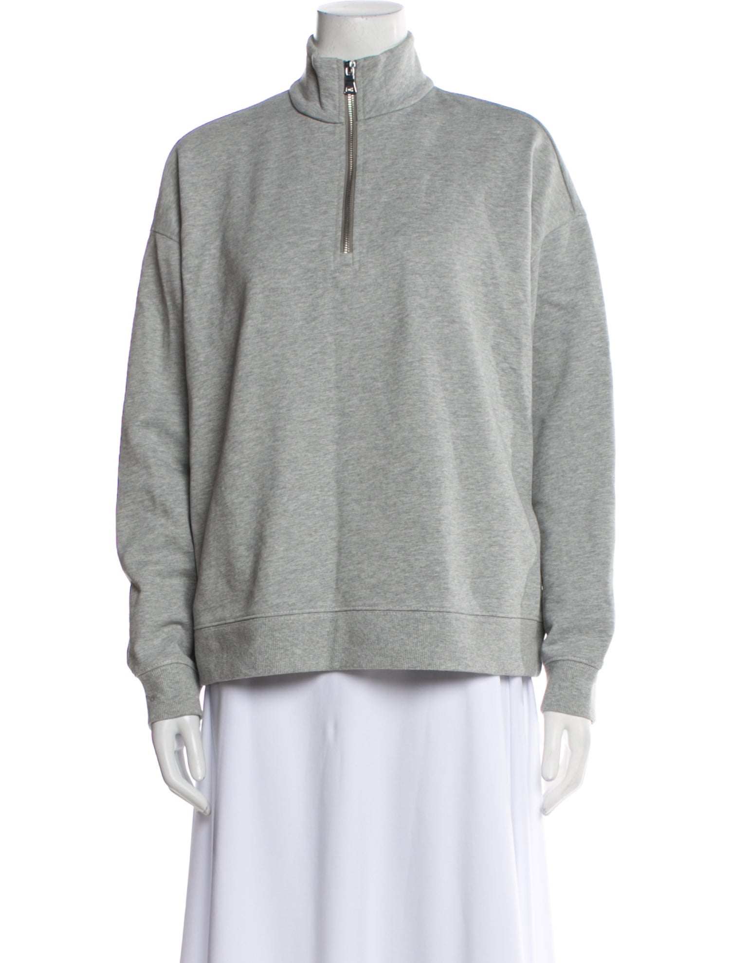 Marissa Webb Mock Neck Long Sleeve Sweatshirt