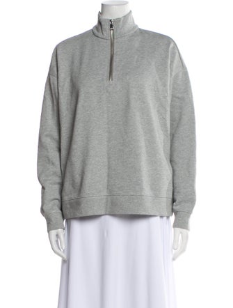 Marissa Webb Mock Neck Long Sleeve Sweatshirt