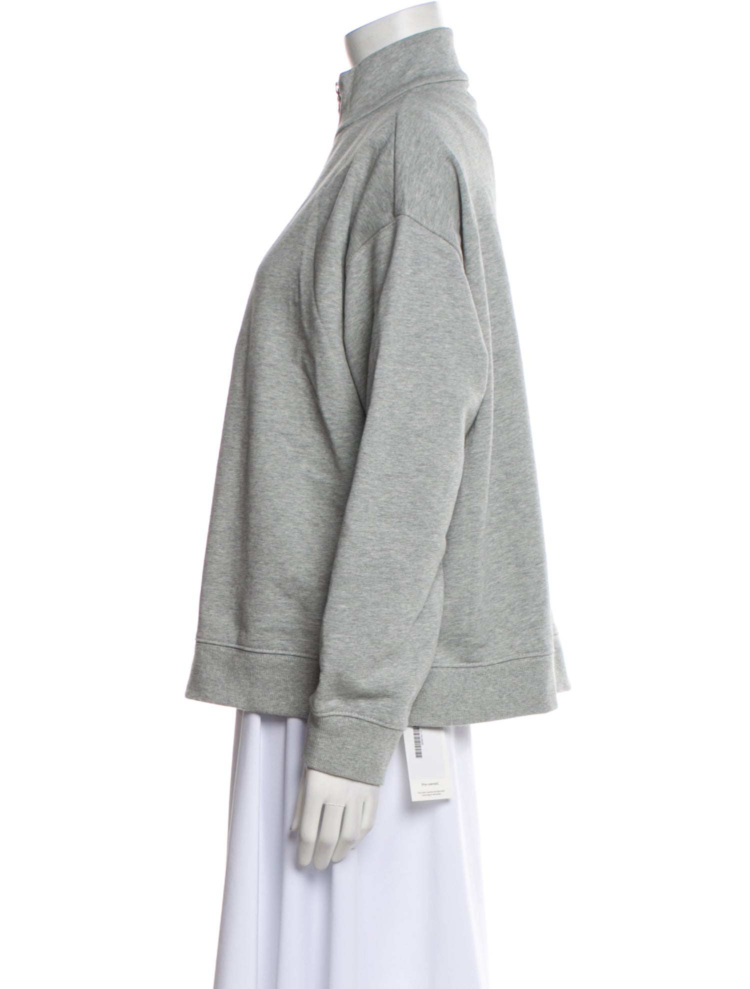 Marissa Webb Mock Neck Long Sleeve Sweatshirt