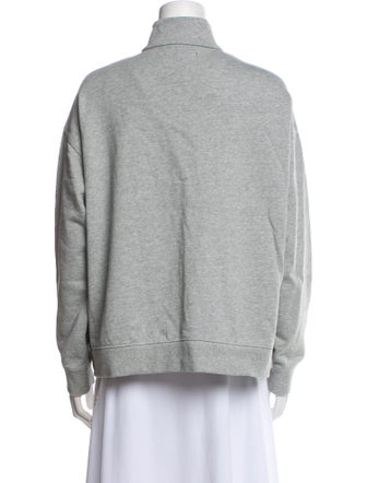 Marissa Webb Mock Neck Long Sleeve Sweatshirt