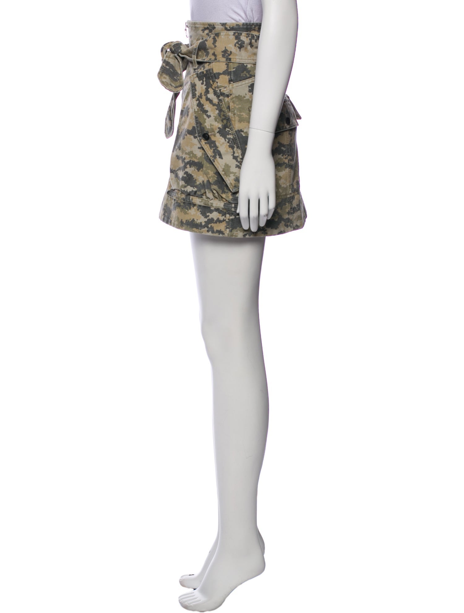 Marissa Webb Camouflage Print Mini Skirt