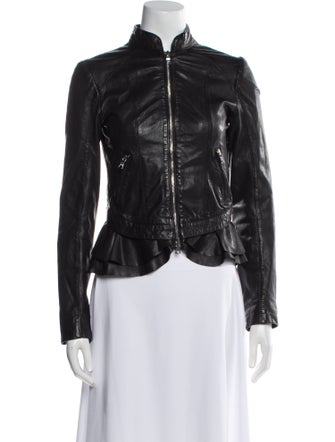 Marissa Webb Lamb Leather Biker Jacket