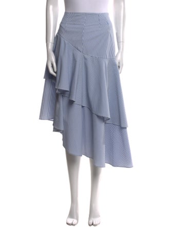 Marissa Webb Striped Midi Length Skirt