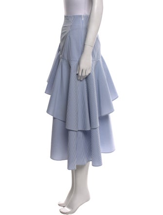 Marissa Webb Striped Midi Length Skirt