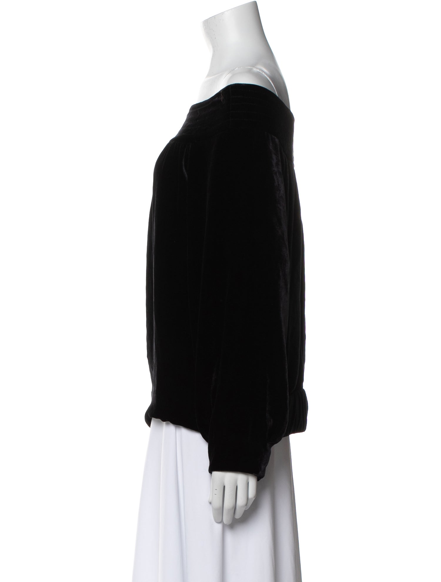 Marissa Webb Off-The-Shoulder Long Sleeve Blouse