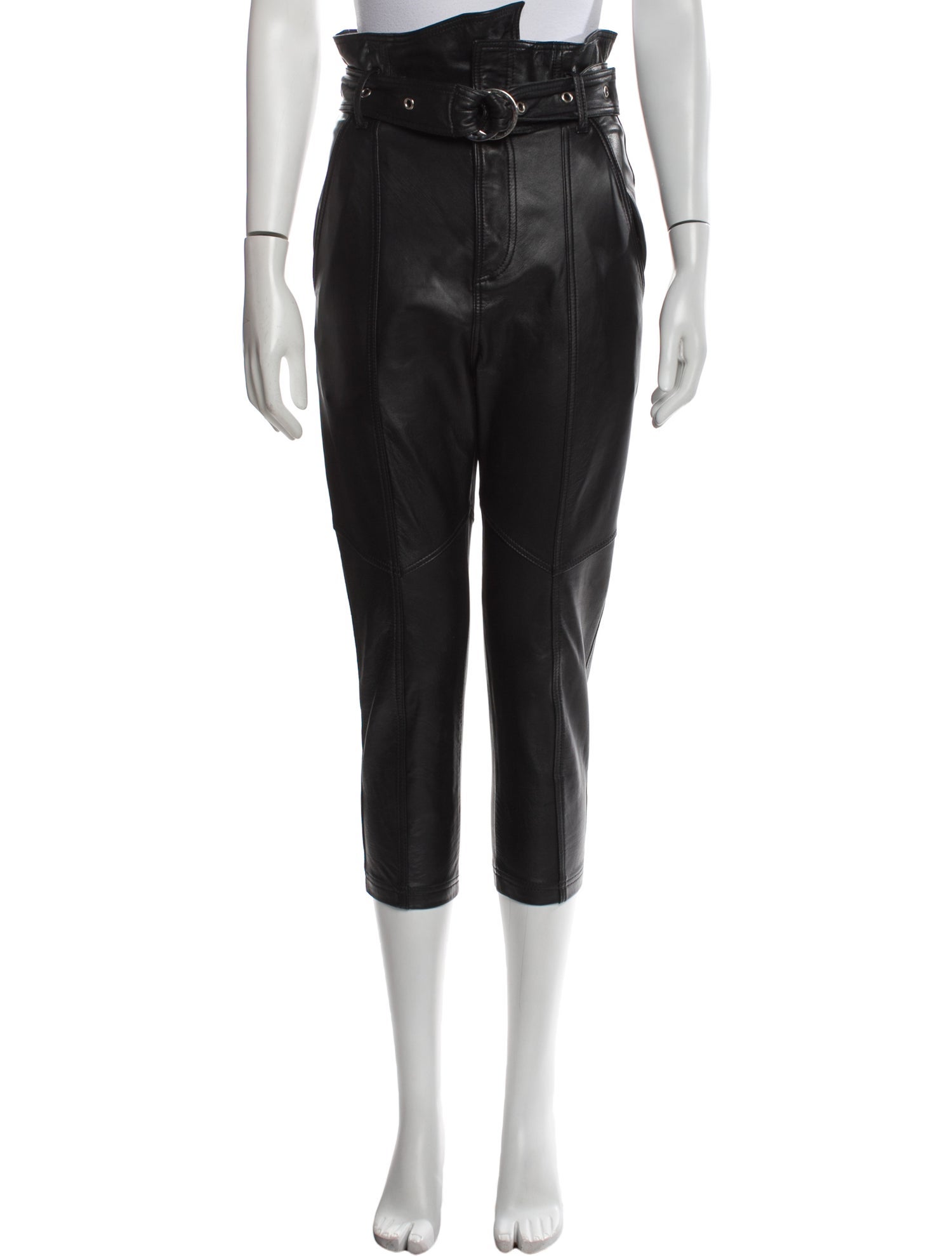 Marissa Webb Leather Straight Leg Pants