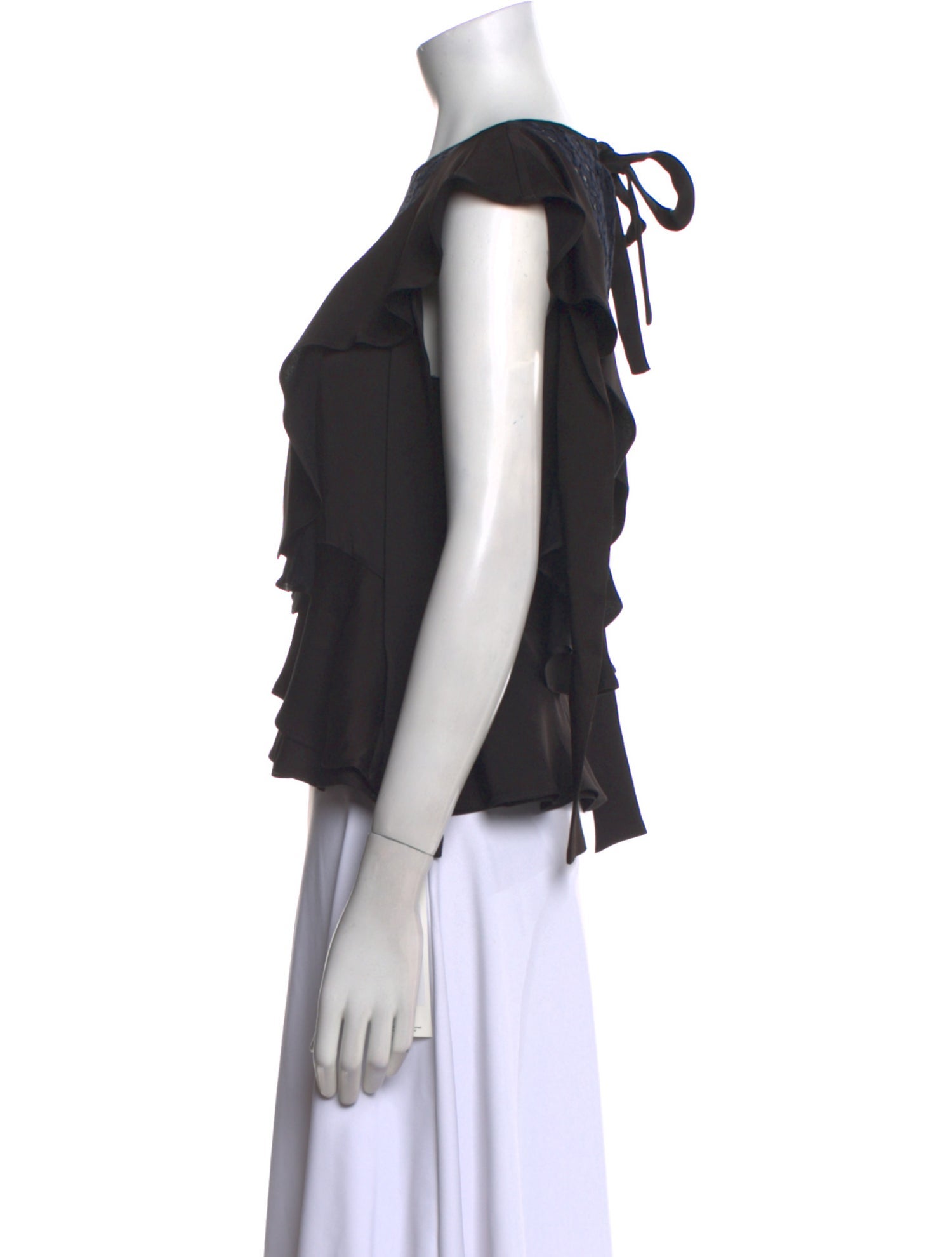 Marissa Webb Bateau Neckline Short Sleeve Blouse