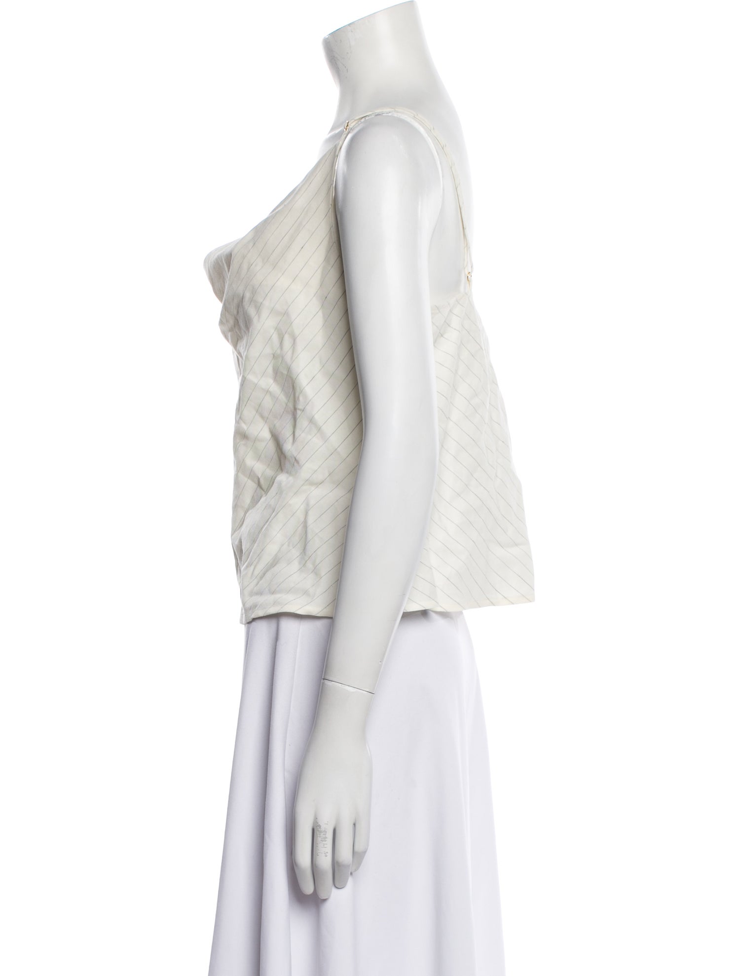 Marissa Webb Linen Cowl Neck Top