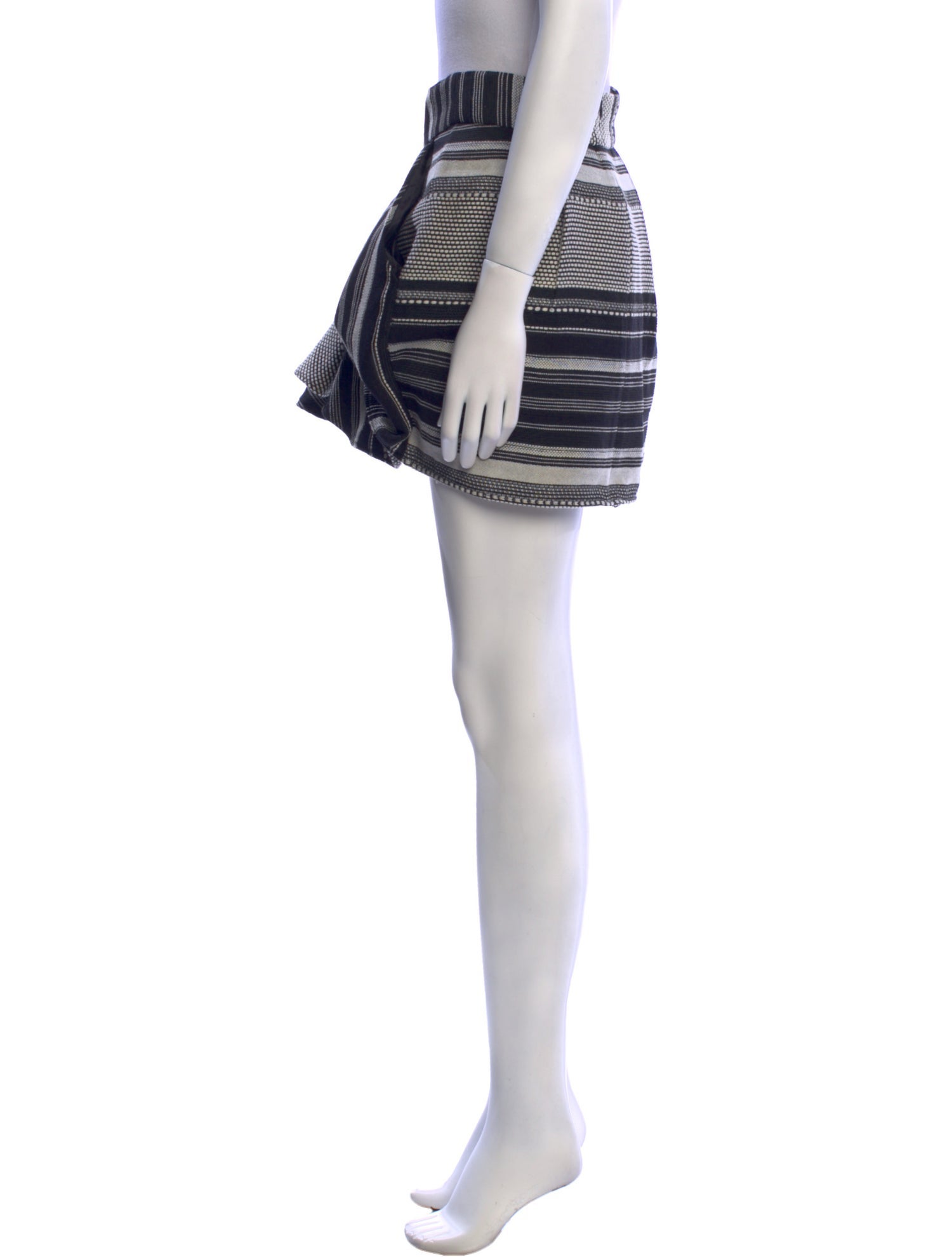 Marissa Webb Striped Mini Skirt