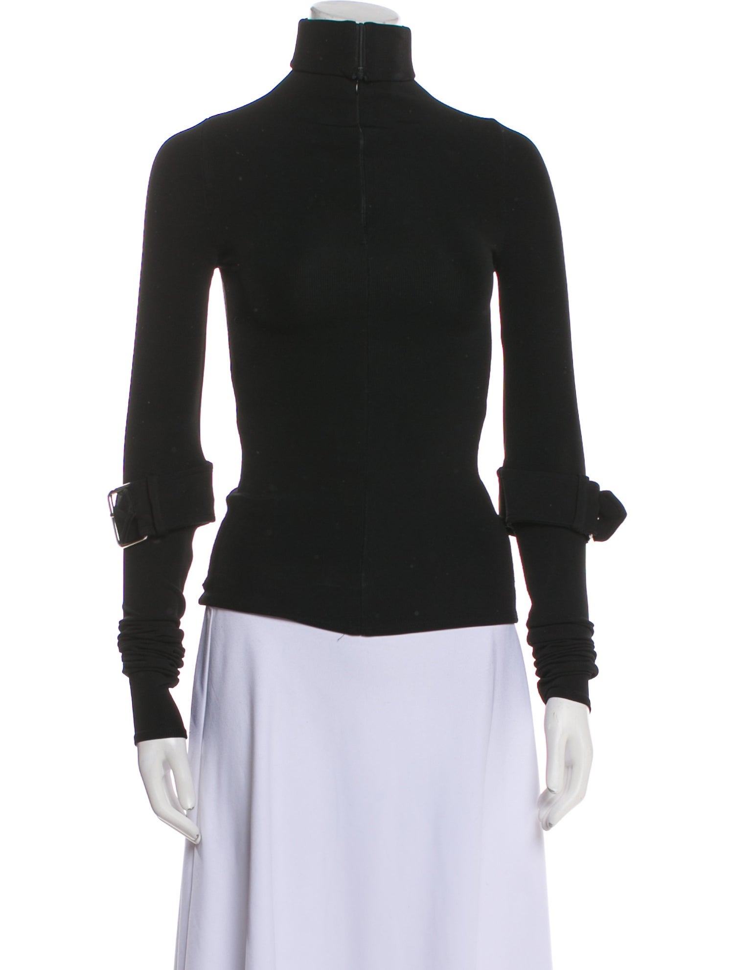 Maximilian Davis Virgin Wool Turtleneck Sweatshirt