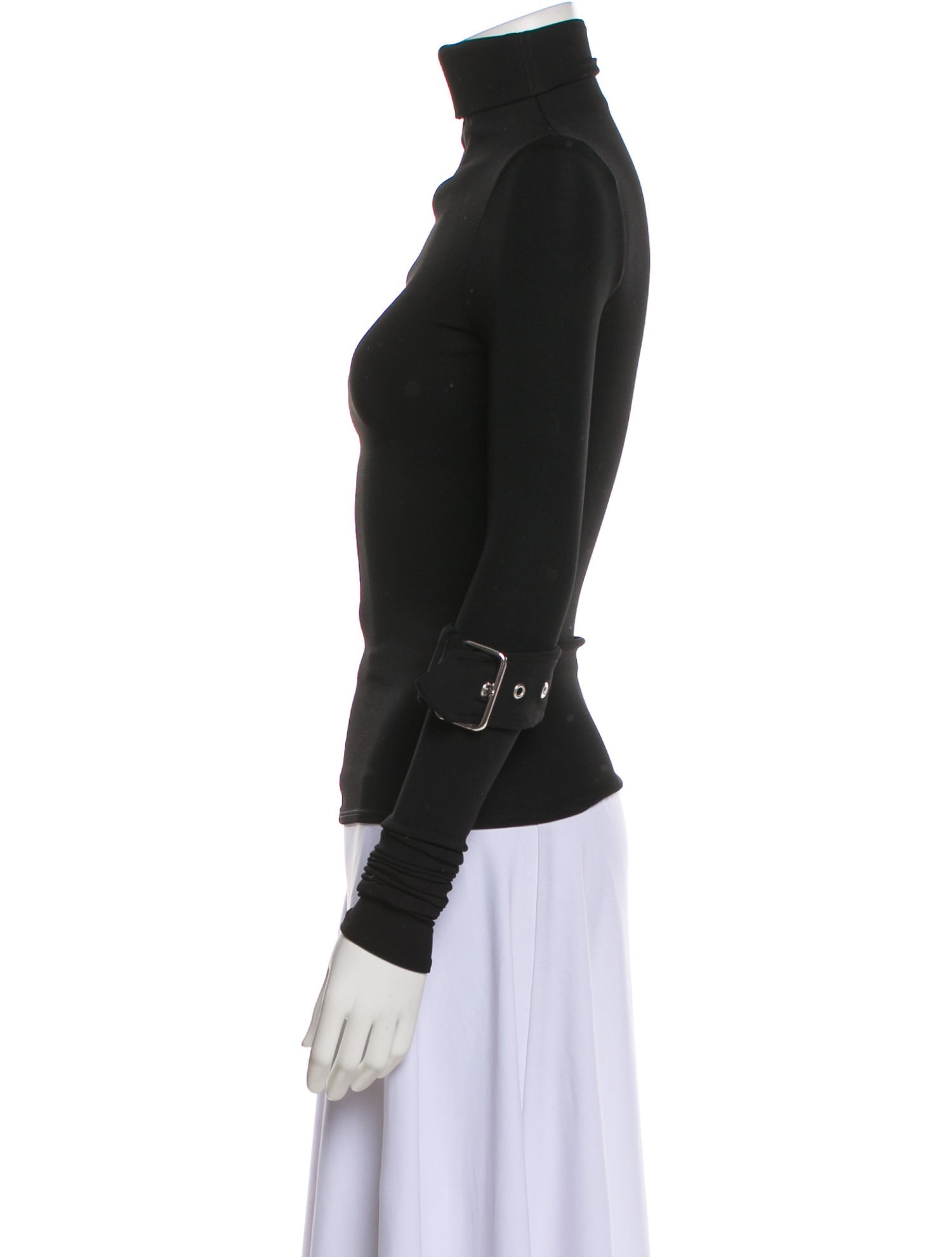 Maximilian Davis Virgin Wool Turtleneck Sweatshirt