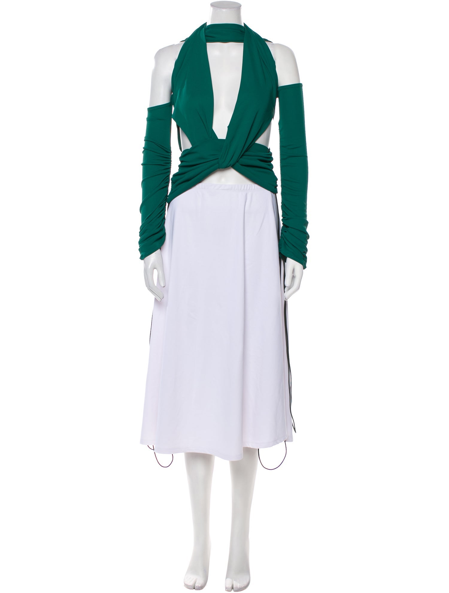 Maximilian Davis V-Neck Long Sleeve Tunic