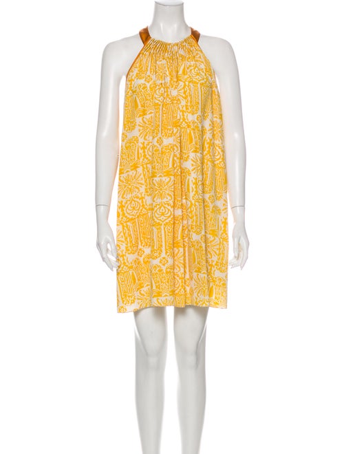 Maiyet Silk Mini Dress Yellow