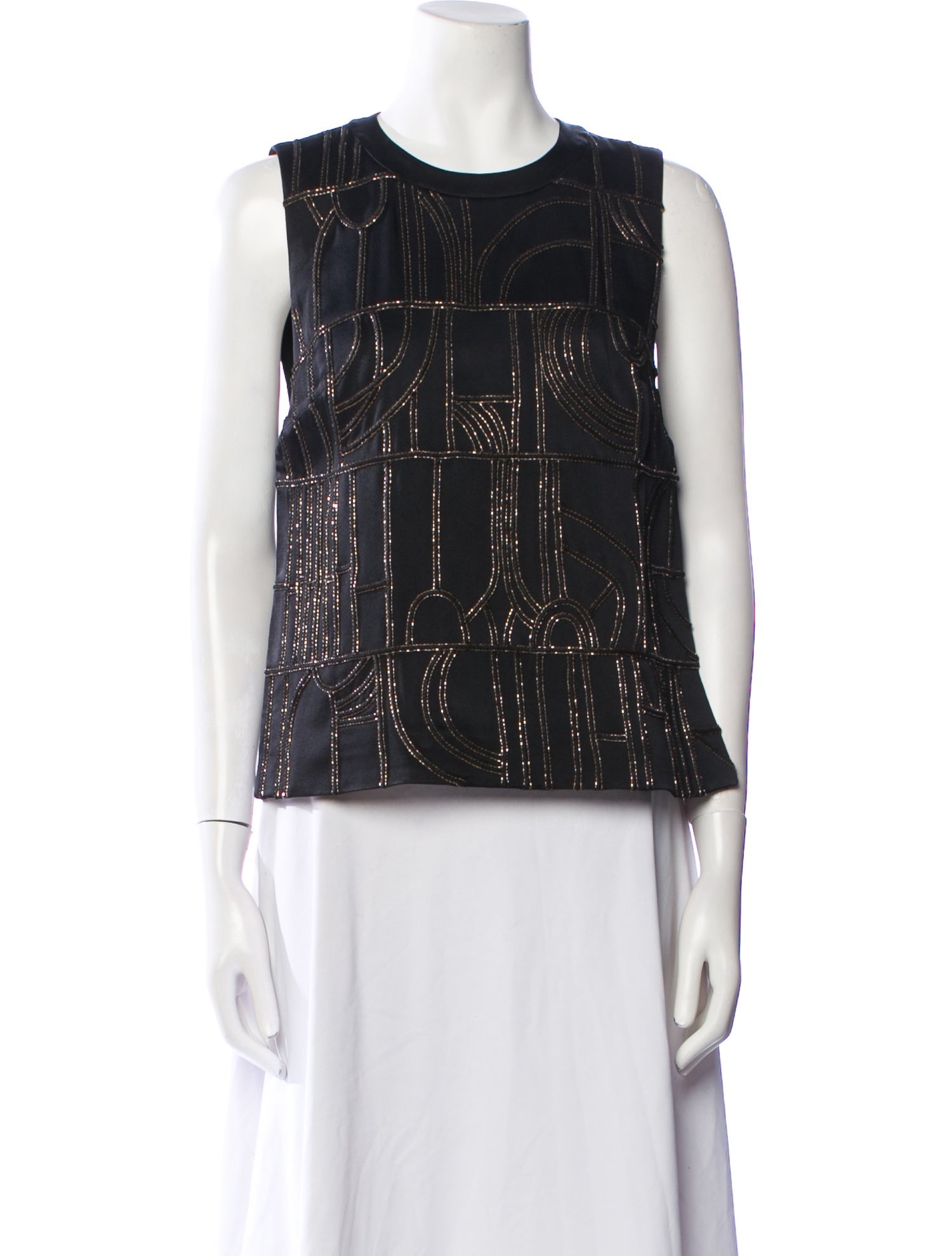 Maiyet Printed Crew Neck Top