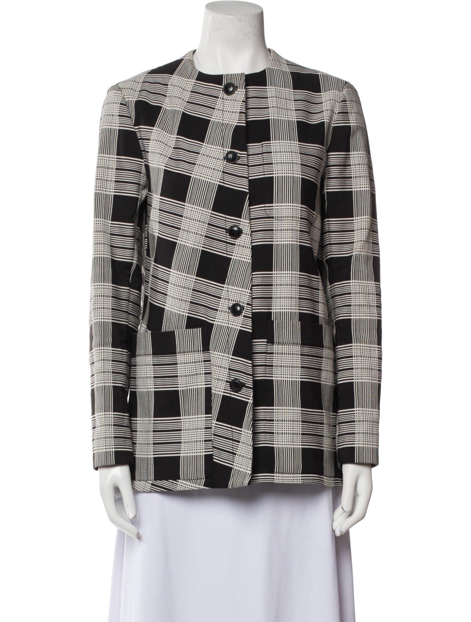 Maiyet Plaid Print Evening Jacket