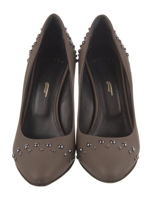 Maiyet Leather Studded Accents Pumps