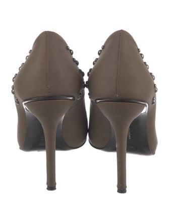 Maiyet Leather Studded Accents Pumps