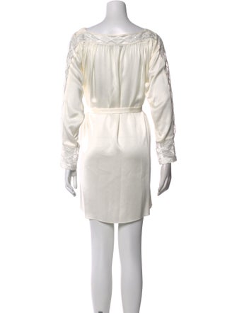 Maiyet Bateau Neckline Mini Dress