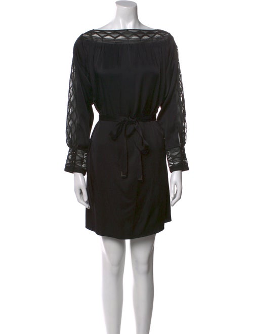 Maiyet Bateau Neckline Mini Dress