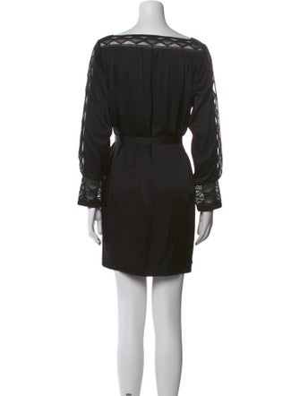 Maiyet Bateau Neckline Mini Dress