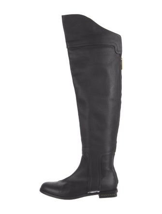 Maiyet Leather Studded Accents Boots