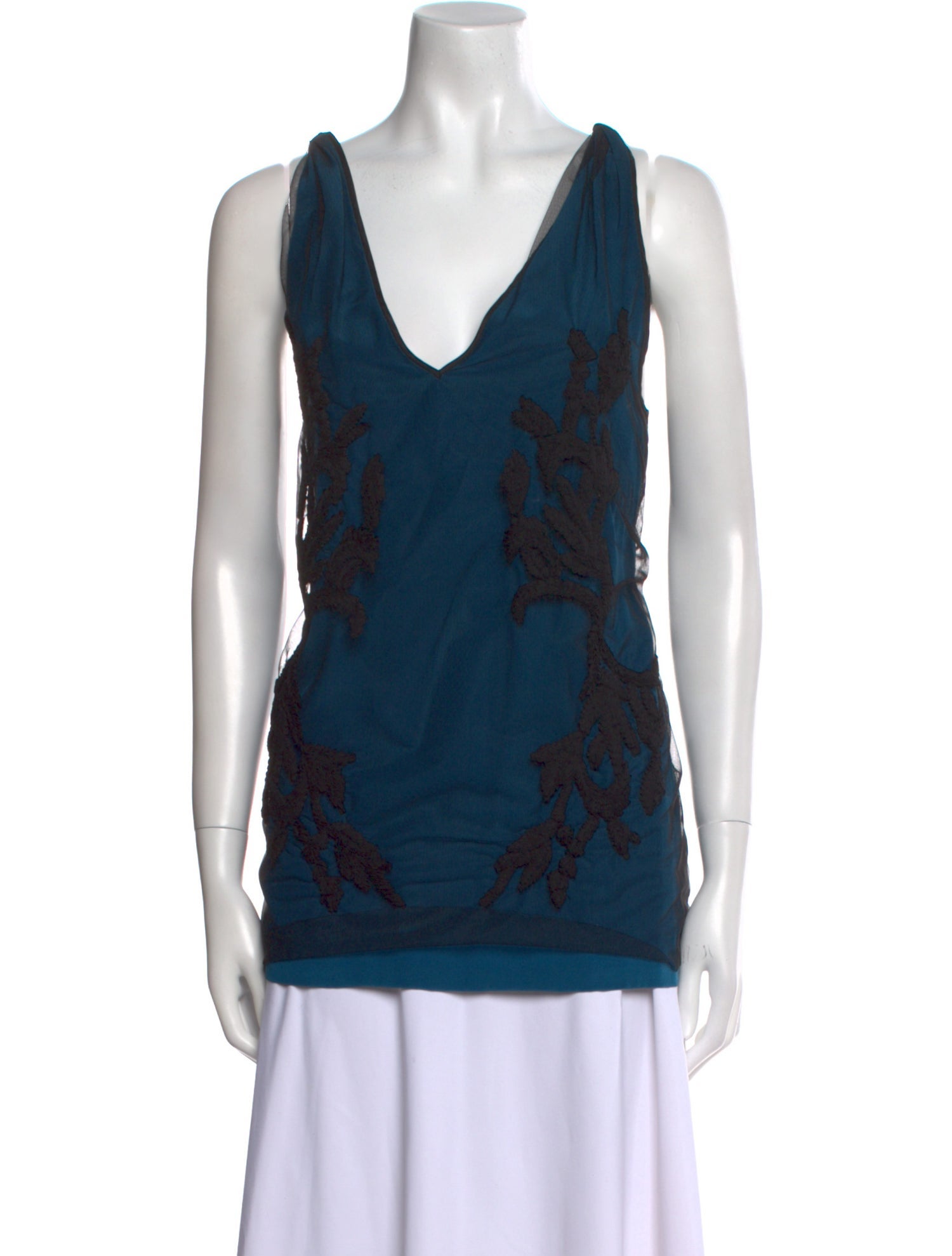 Maiyet Printed V-Neck Top