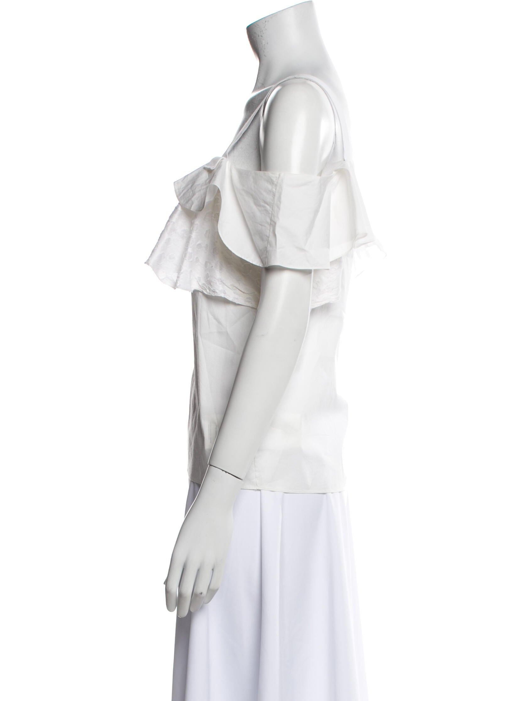 Maiyet Square Neckline Short Sleeve Blouse