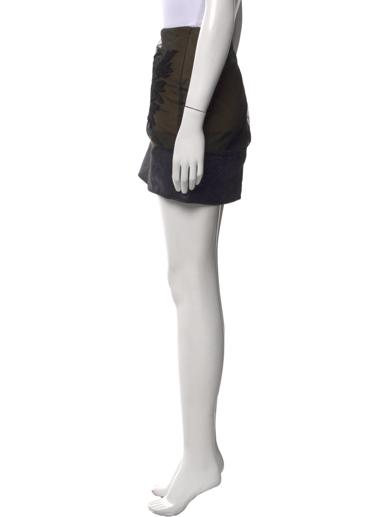 Maiyet Colorblock Pattern Mini Skirt