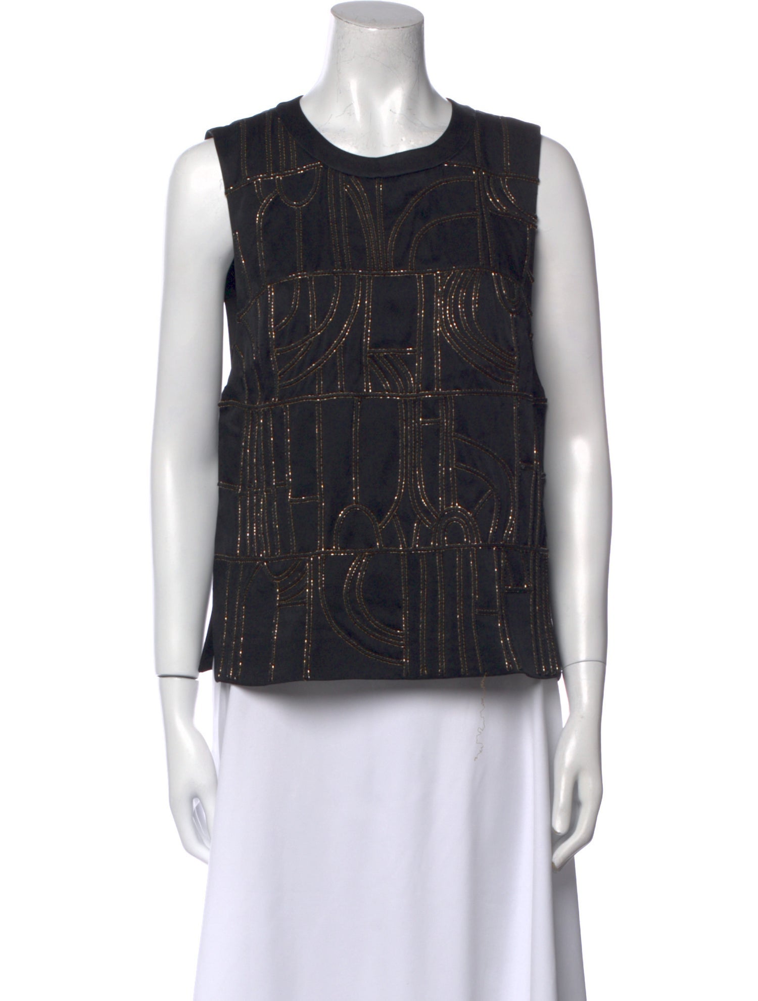 Maiyet Printed Crew Neck Top