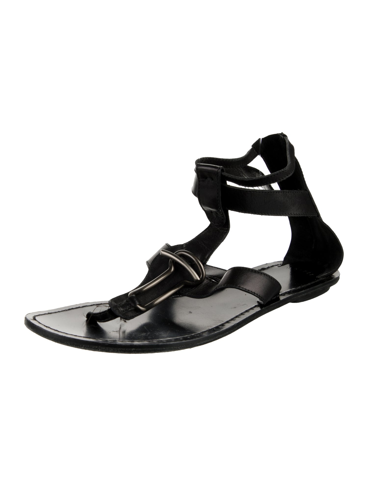 Maiyet Leather T-Strap Sandals
