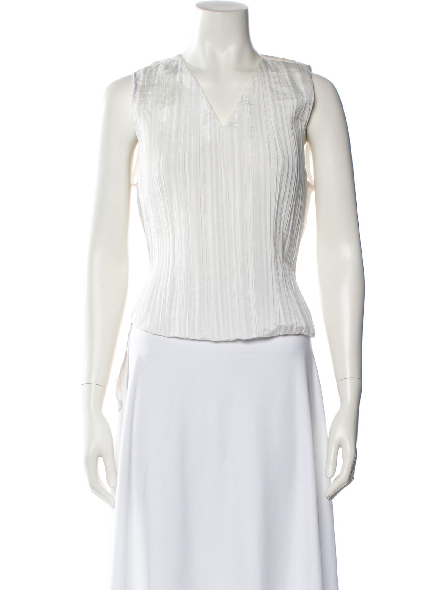 Maiyet Silk V-Neck Crop Top