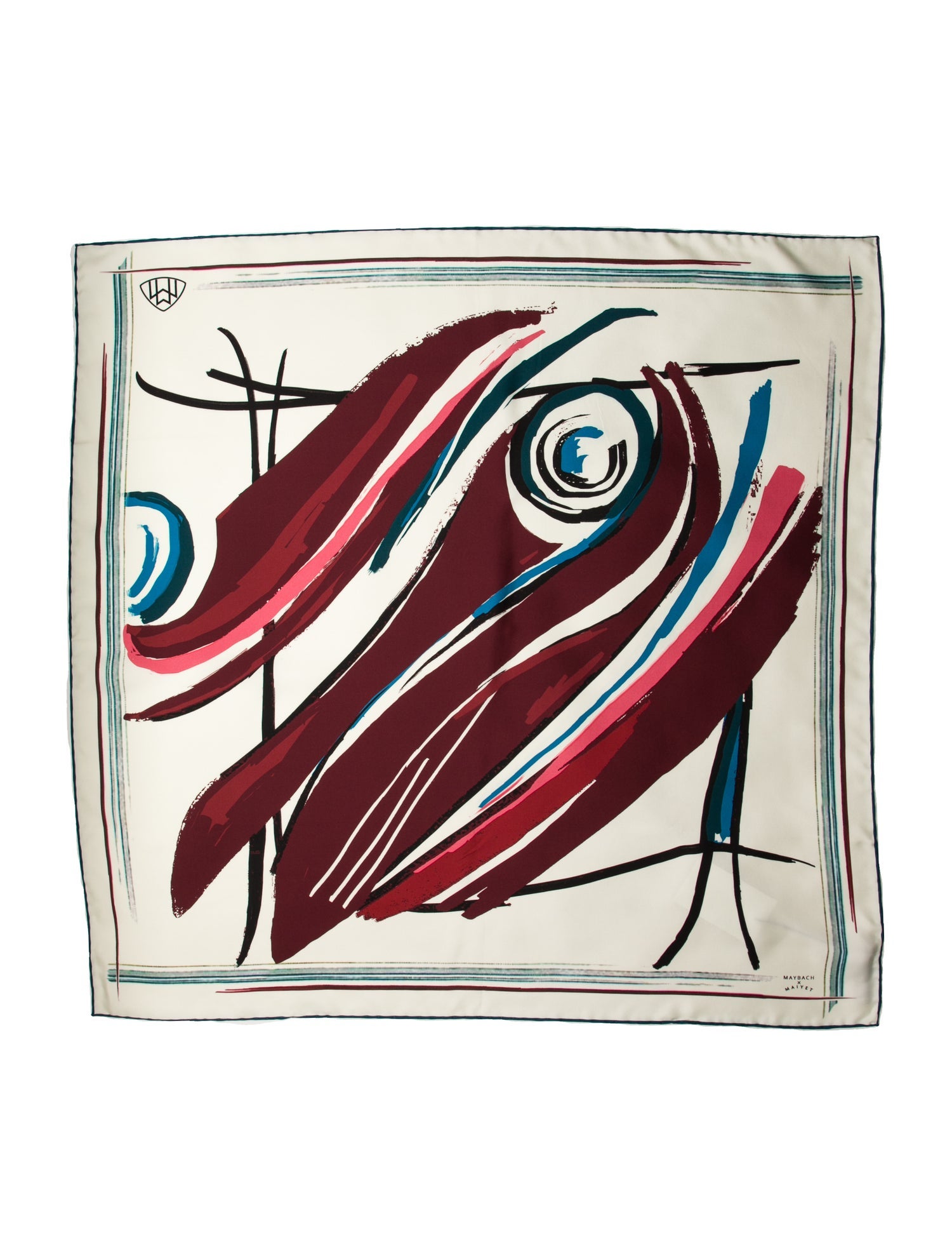 Maybach Silk Printed Scarf w/ Tags