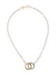 Montblanc Two-Tone Interlocking Circle Pendant Necklace