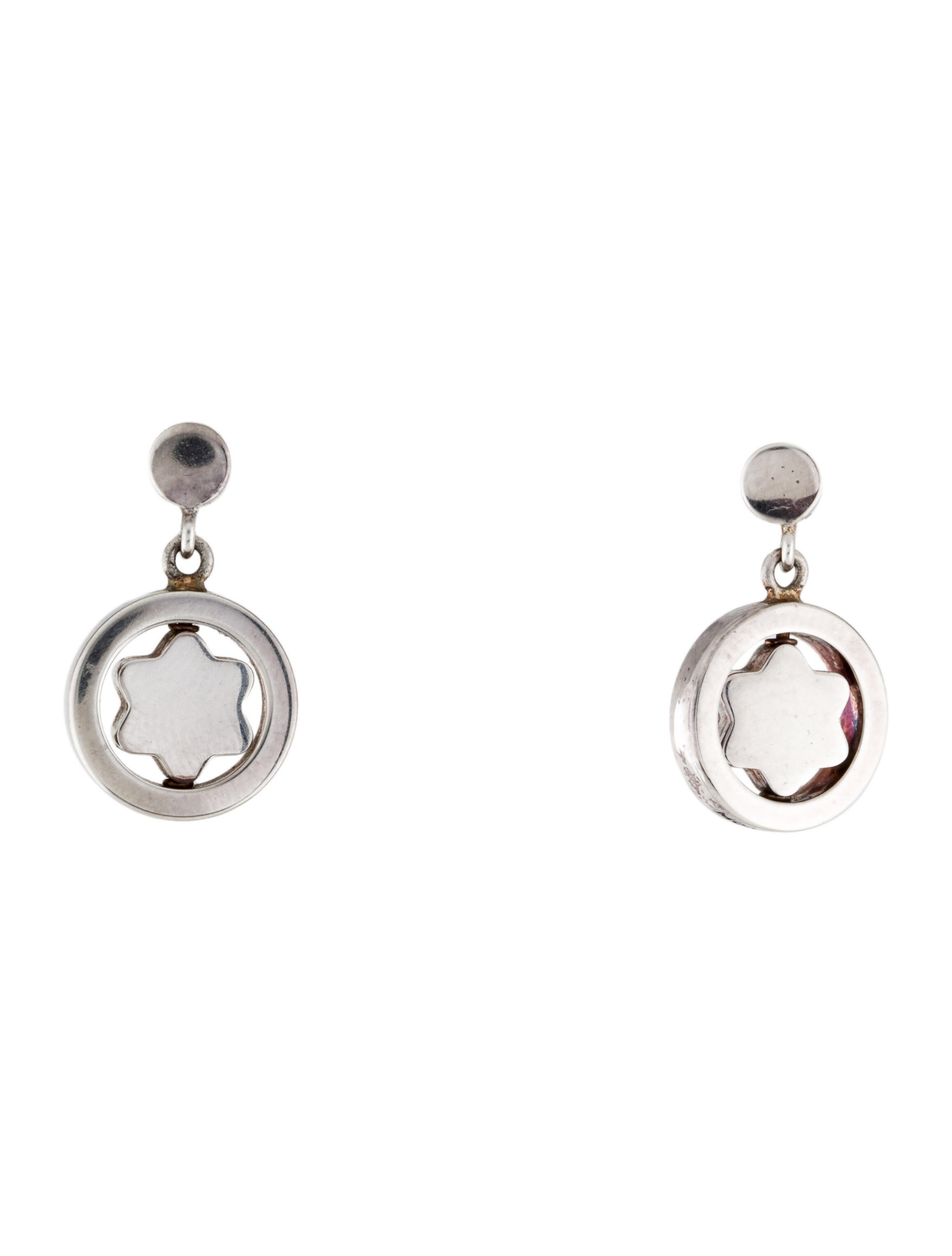 Montblanc Diamond Star Drop Earrings Earrings MBL24832 The