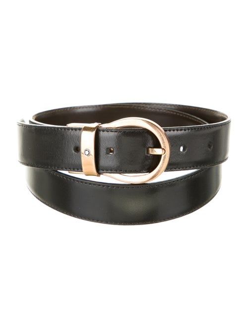 Montblanc Reversible Leather Belt black
