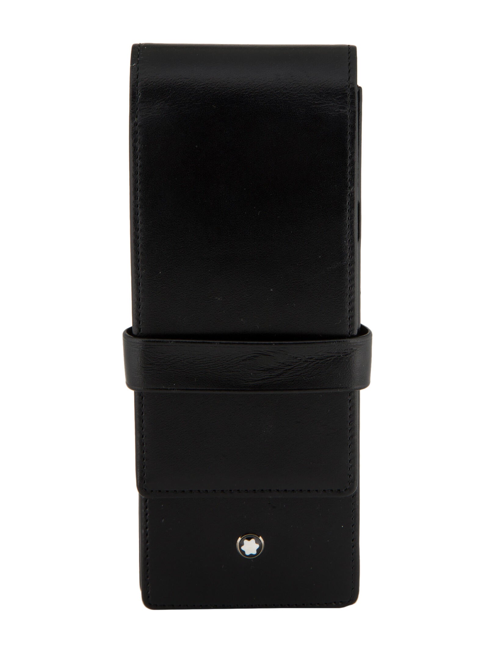 Montblanc Leather 3Pen Case Black Books, Stationery & Pens, Decor